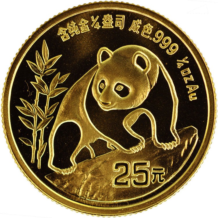 25 Yuan Panda Gold Coin 1990 - MintedMarket