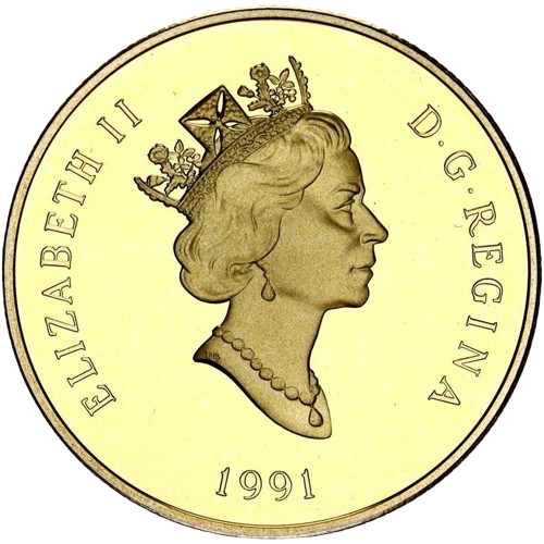 $100 The Empress of India 14k Gold Coin 1991