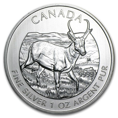 1 oz Pronghorn Antelope Silver Coin 2013