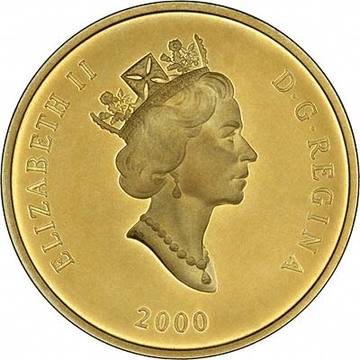 $100 Franklin Expedition 14k Gold Coin 2000