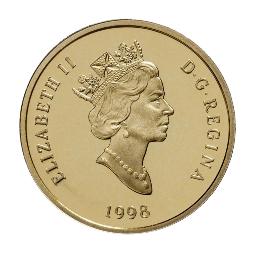 $100 75th Anniversary of the Nobel Prize for the Discovery of Insulin 14k Gold Coin 1998