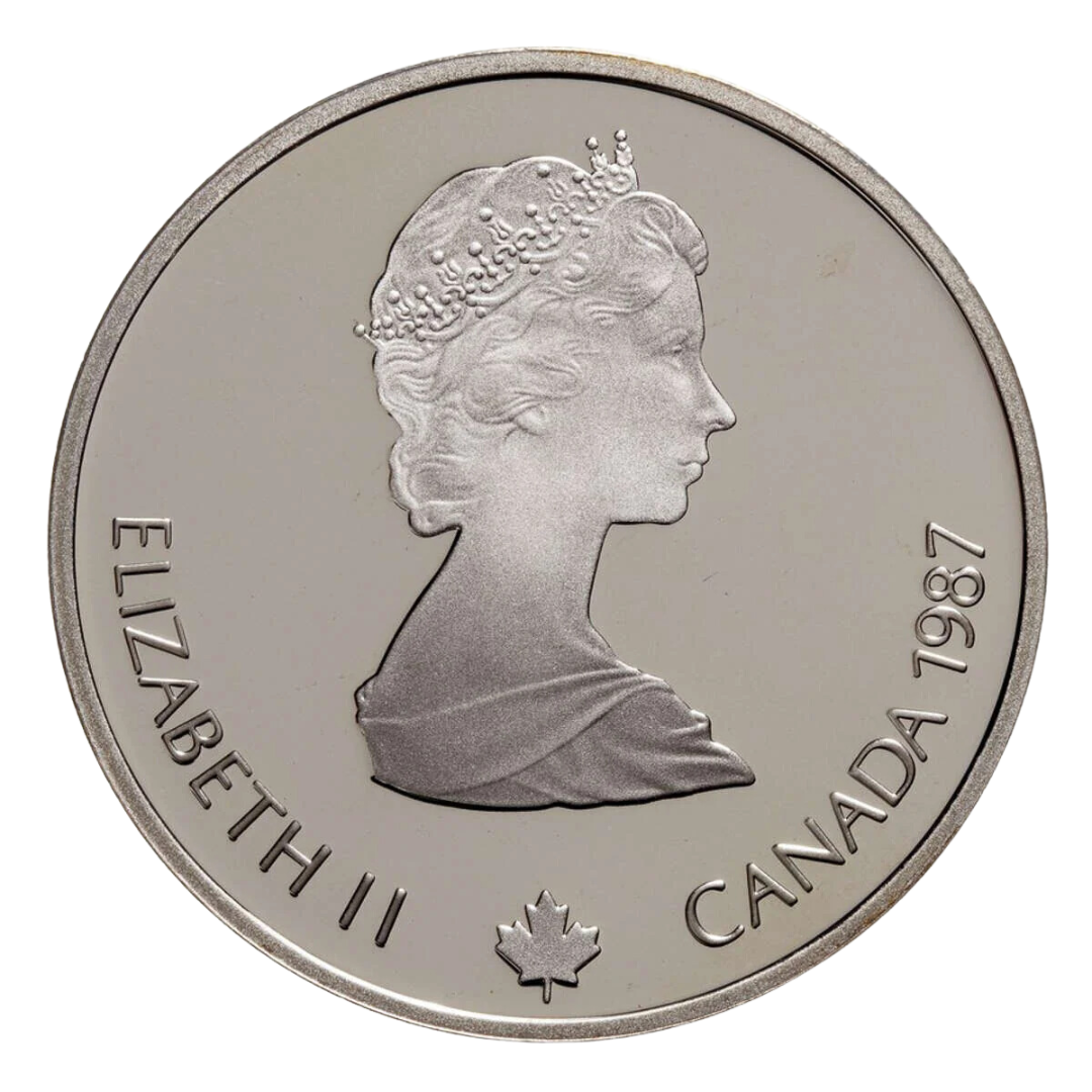 $20 Calgary Olympics Curling Silver Coin 1987 - MintedMarket