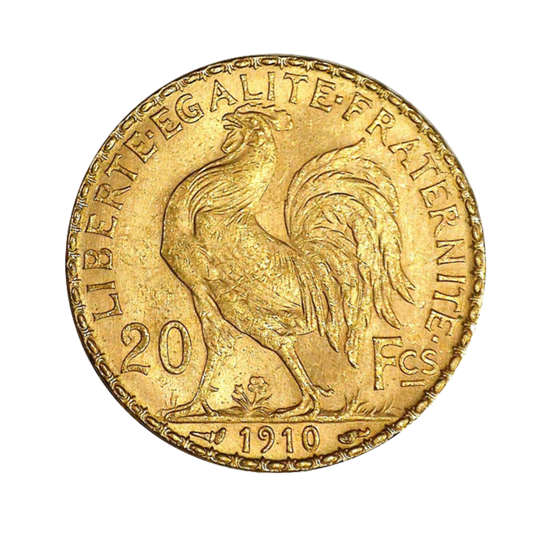 20 Francs Marianne Rooster Gold Coin Random Year