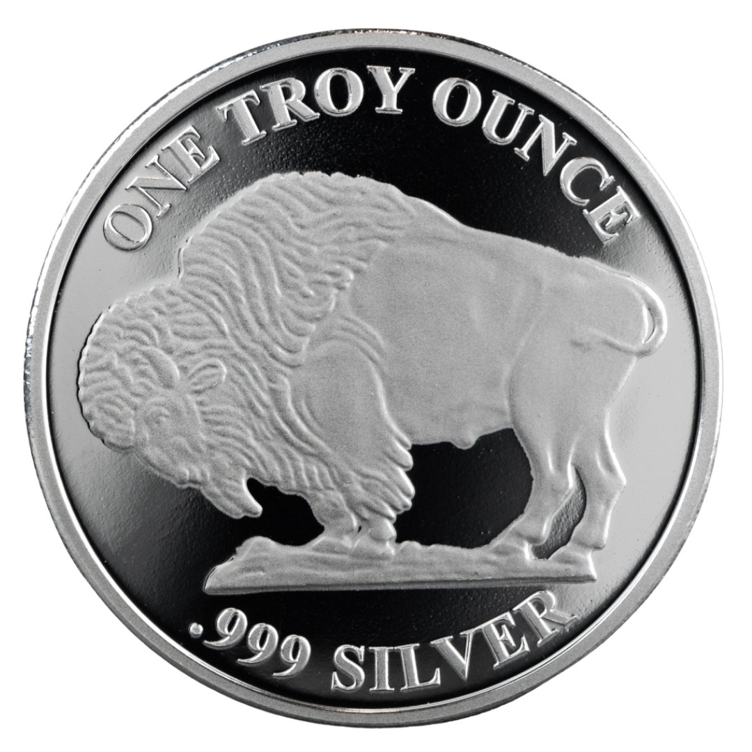 Silver Rouid 1 oz Asahi Buffalo Silver Round