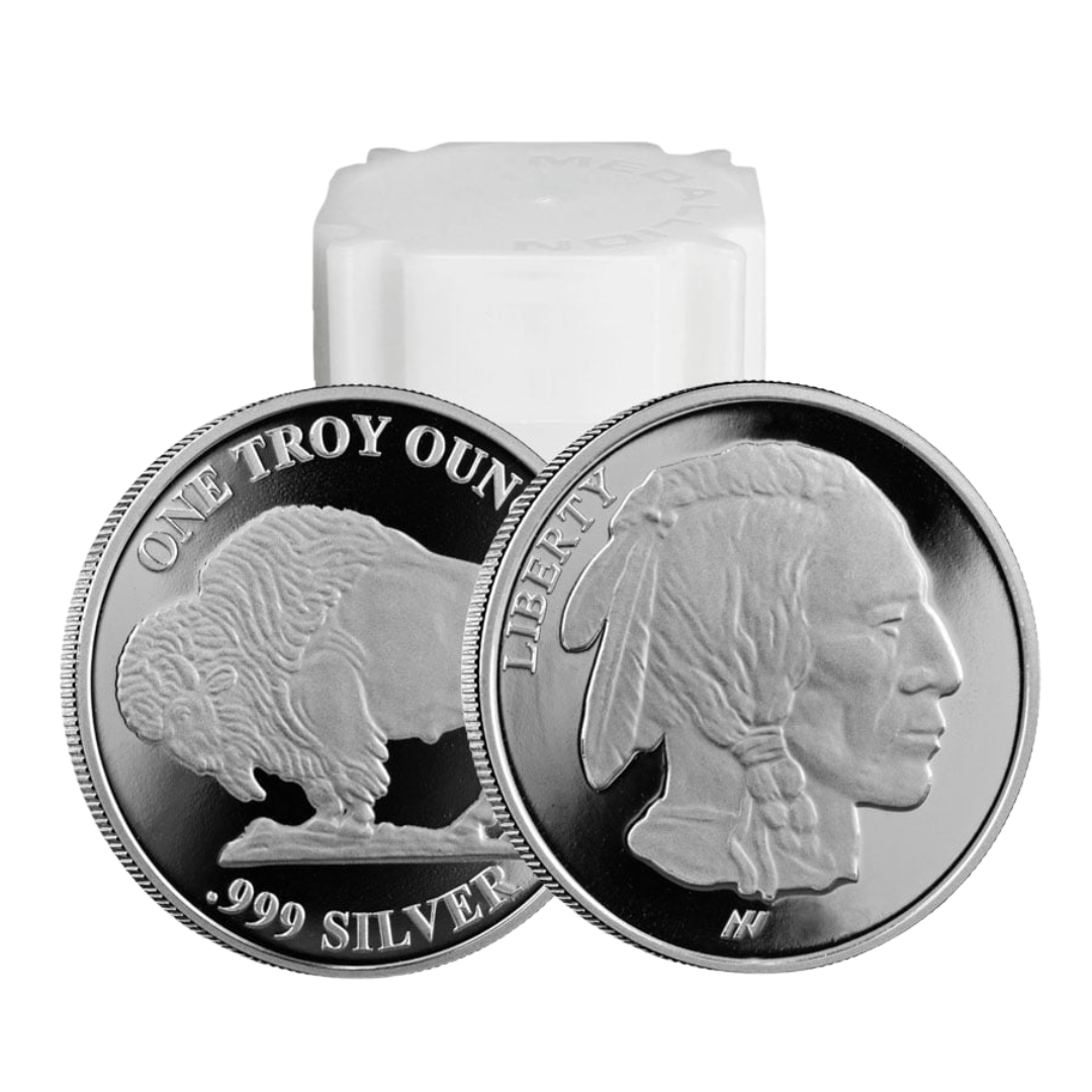 Tube of 20 - 1 oz Asahi Buffalo Silver Rounds - MintedMarket