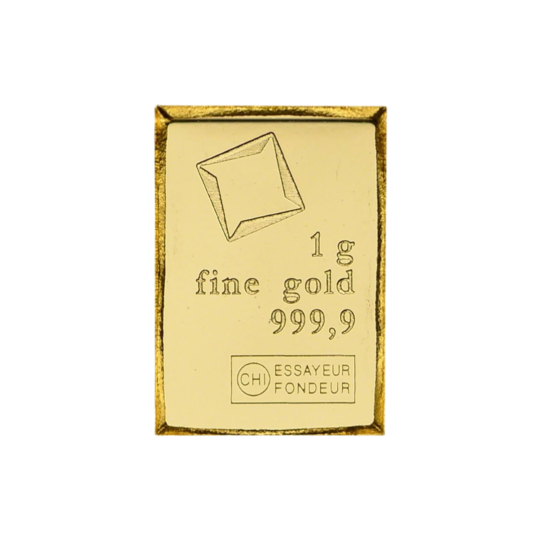 1 g Valcambi Gold Bar (CombiBar Piece) - MintedMarket