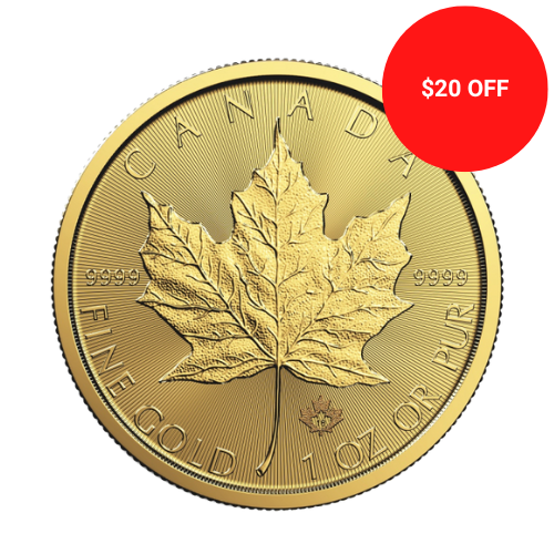 1 oz Canadian Maple Leaf Gold Coin Random Year - MintedMarket