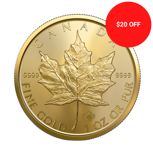 1 oz Canadian Maple Leaf Gold Coin 2022 - MintedMarket
