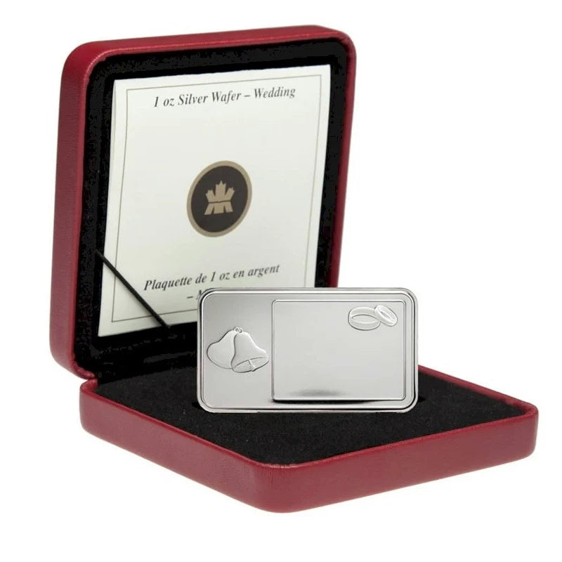 1 oz Silver Wafer Wedding Edition Royal Canadian Mint