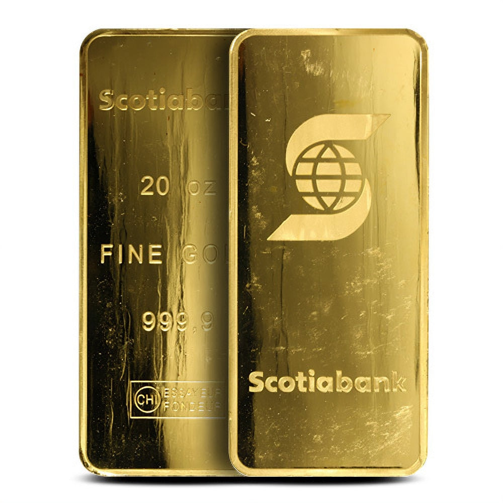 20 oz Scotiabank Gold Bar - MintedMarket