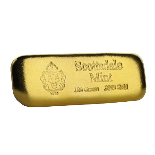 100 gram Scottsdale Mint Gold Bar - MintedMarket