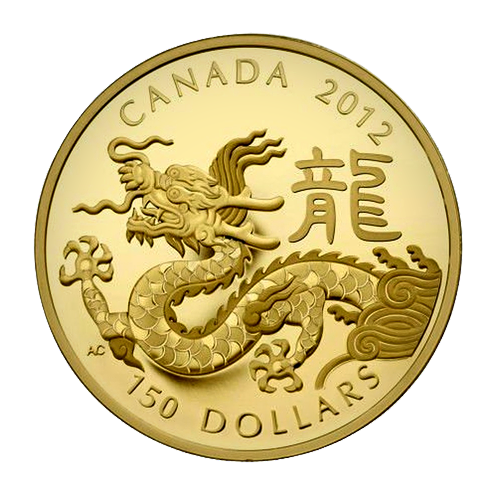 $150 Year of the Dragon Gold Coin 2012 - MintedMarket