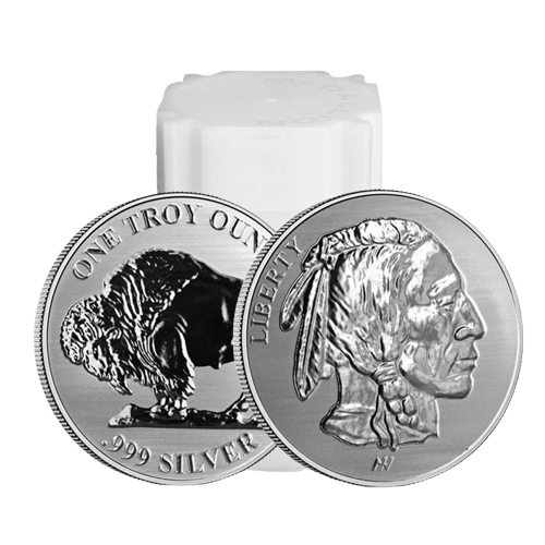 Tube of 20 - 1 oz Asahi Buffalo Silver Rounds - MintedMarket