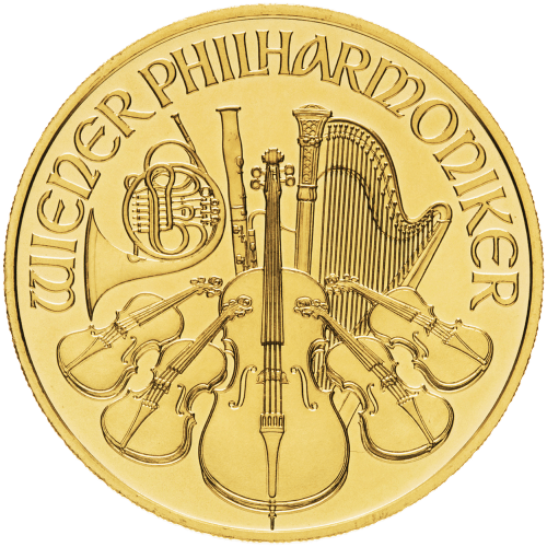 1 oz Austrian Philharmonic Gold Coin Random Year - MintedMarket