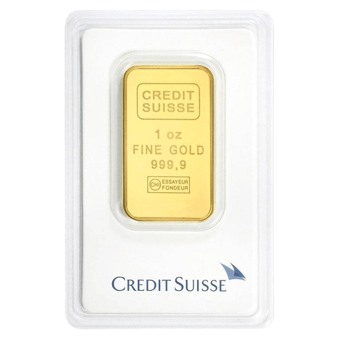 1 oz Credit Suisse Gold Bar - MintedMarket