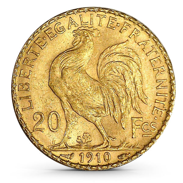 20 Francs Marianne Rooster Gold Coin Random Year