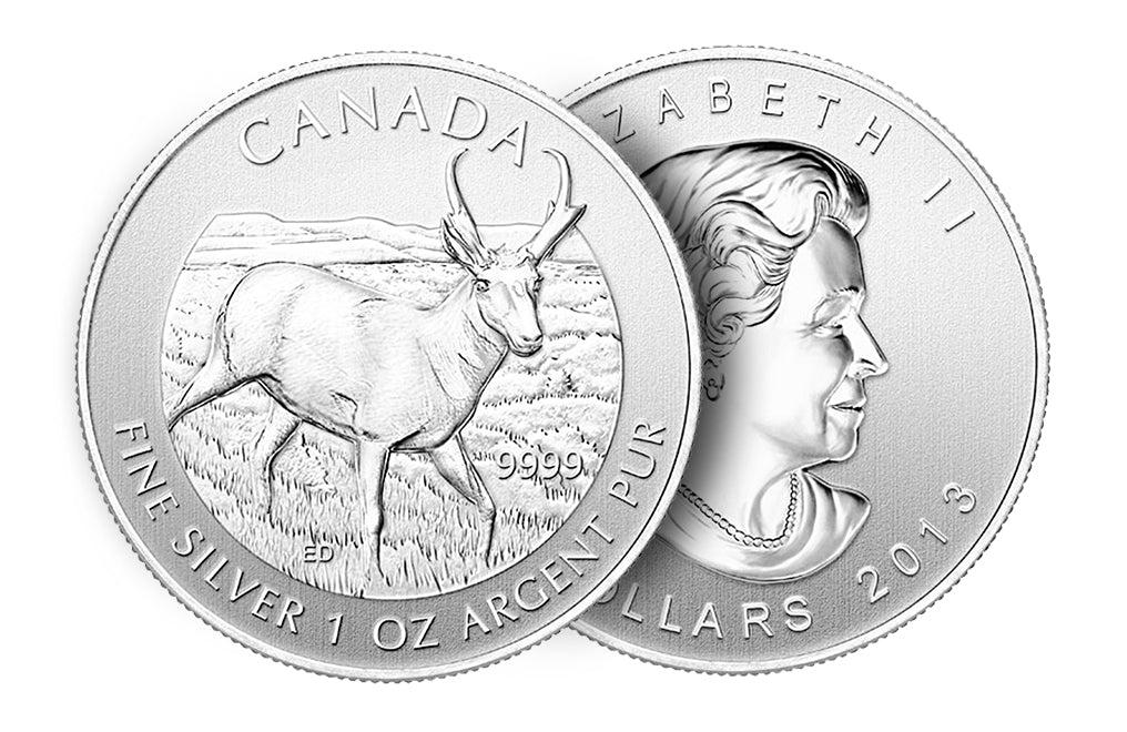 1 oz Pronghorn Antelope Silver Coin 2013