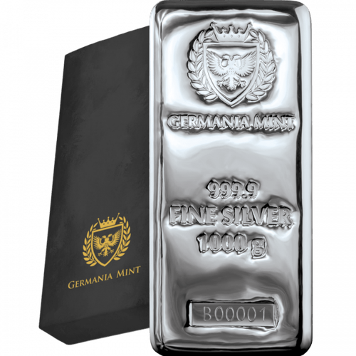 1 kg Germania Silver Cast Bar - MintedMarket