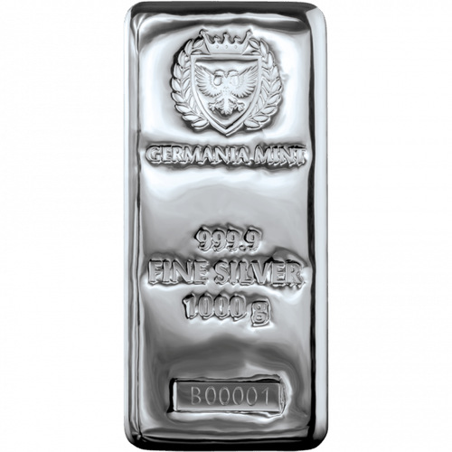 1 kg Germania Silver Cast Bar - MintedMarket