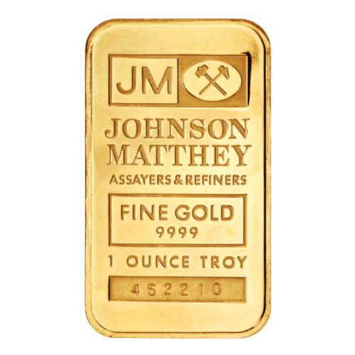 1 oz Johnson Matthey Gold Bar - MintedMarket