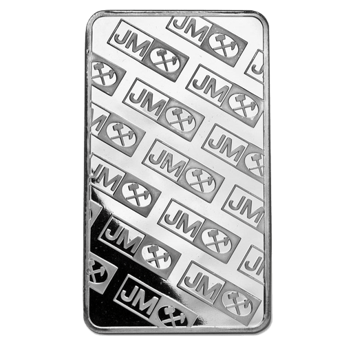 10 oz Johnson Matthey Silver Bar - MintedMarket