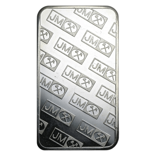 5 oz Johnson Matthey Silver Bar - MintedMarket