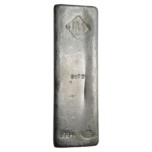 50 oz Johnson Matthey Silver Bar - MintedMarket