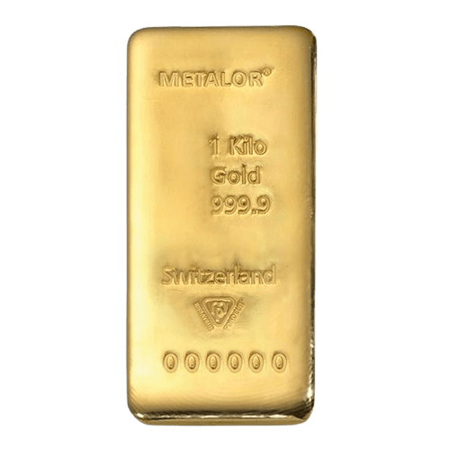 1 kilo Metalor Gold Bar - MintedMarket