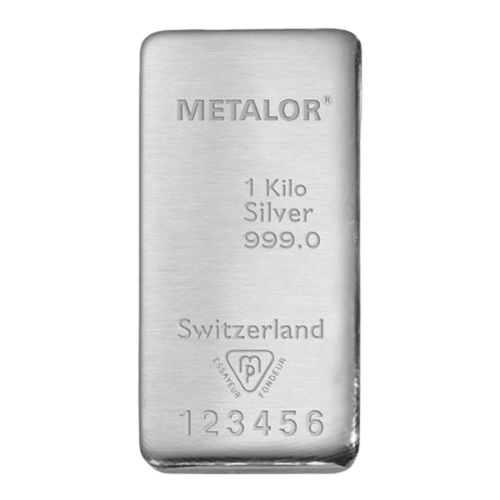 1 kilo Metalor Silver Bar - MintedMarket