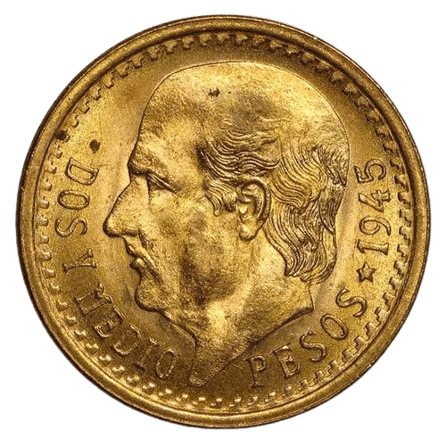 2.5 Pesos Mexico Gold Coin 1945 - MintedMarket