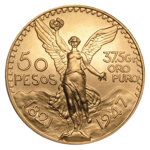 50 Pesos Mexican Gold Coin 1947 - MintedMarket