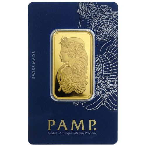 1 oz PAMP Suisse Lady Fortuna Gold Bar - MintedMarket