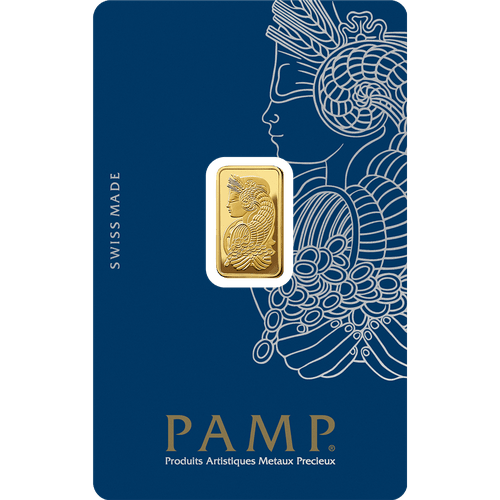 2.5 gram PAMP Suisse Lady Fortuna Gold Bar - MintedMarket
