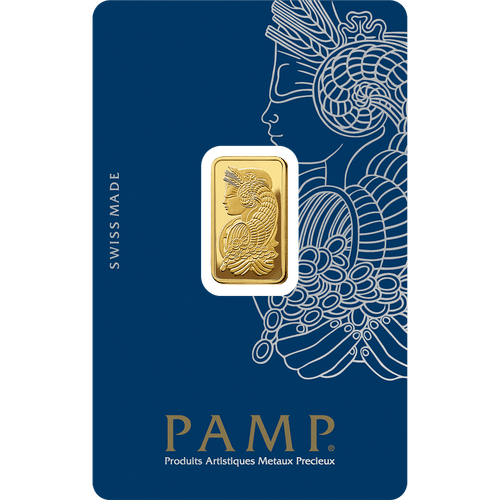 5 gram PAMP Suisse Lady Fortuna Gold Bar - MintedMarket