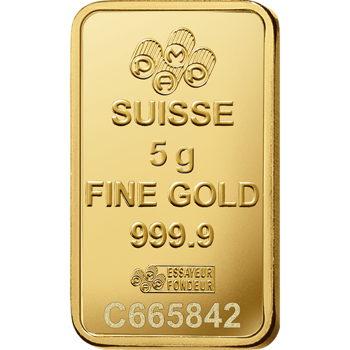 5 gram PAMP Suisse Lady Fortuna Gold Bar - MintedMarket