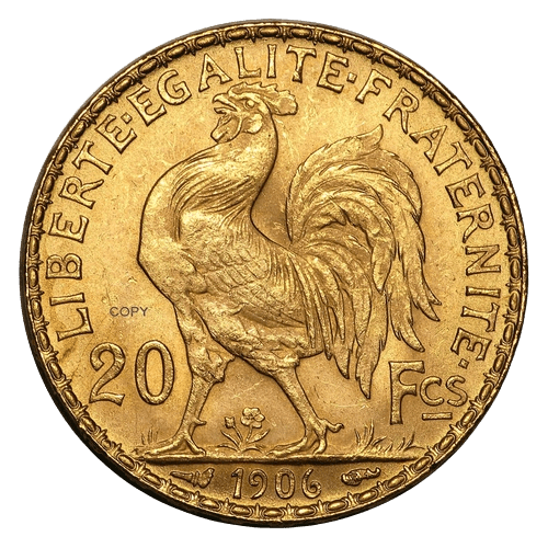 20 Francs Marianne Rooster Gold Coin 1906 - MintedMarket