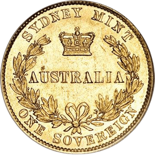 Victoria Australia Sovereign Gold Coin 1865 - MintedMarket