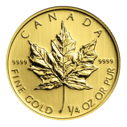 1/4 oz Canadian Maple Leaf Gold Coin Random Year - MintedMarket