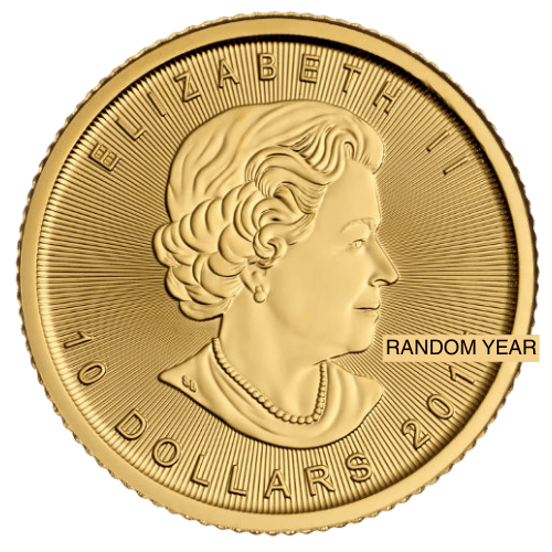 1/4 oz Canadian Maple Leaf Gold Coin Random Year - MintedMarket