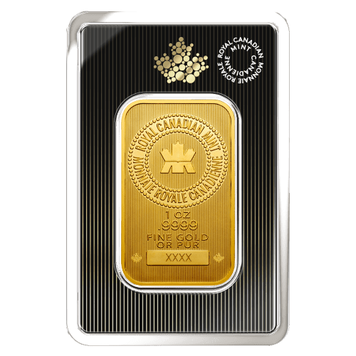 1 oz New Royal Canadian Mint Gold Bar - MintedMarket