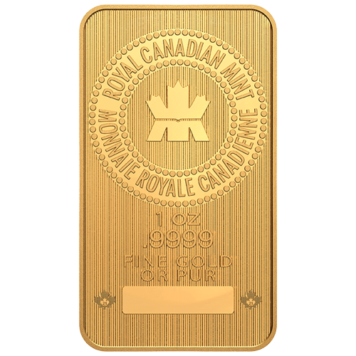 1 oz New Royal Canadian Mint Gold Bar - MintedMarket