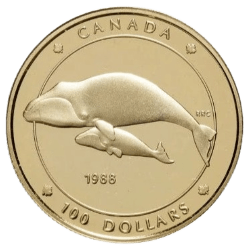 $100 Bowhead Whale Gold Coin 1988 - MintedMarket