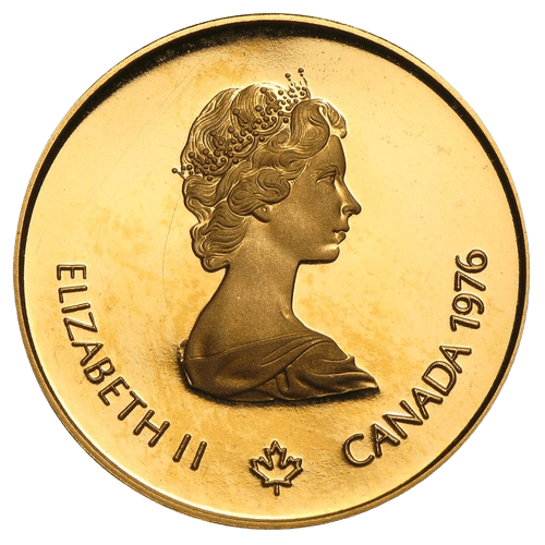 $100 Montreal Olympics 22k Gold Coin 1976 - MintedMarket