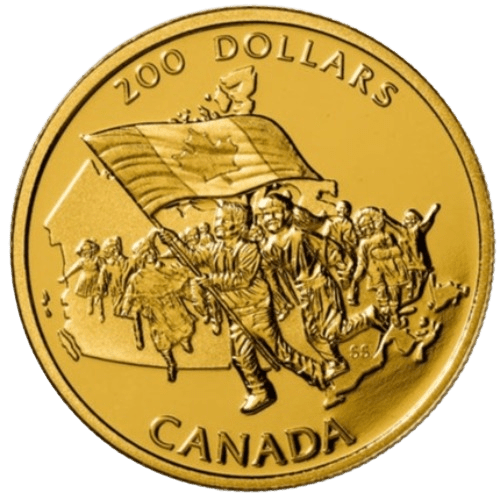 $200 Canada's Flag Silver Jubilee Gold Coin 1990 - MintedMarket