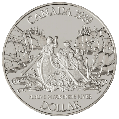 $1 Mackenzie River Silver Coin 1989 - MintedMarket