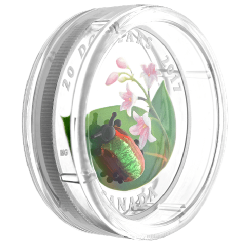 $20 Little Creatures: Dogbane Beetle Silver Coin 2017 - MintedMarket