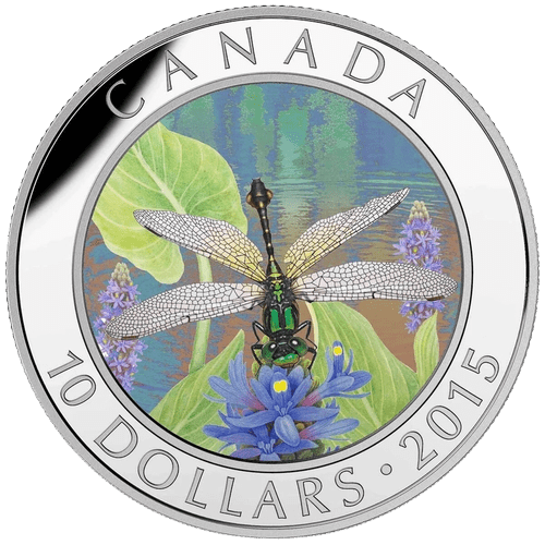 $10 Dragonfly: Pygmy Snaketail Silver Coin 2015 - MintedMarket