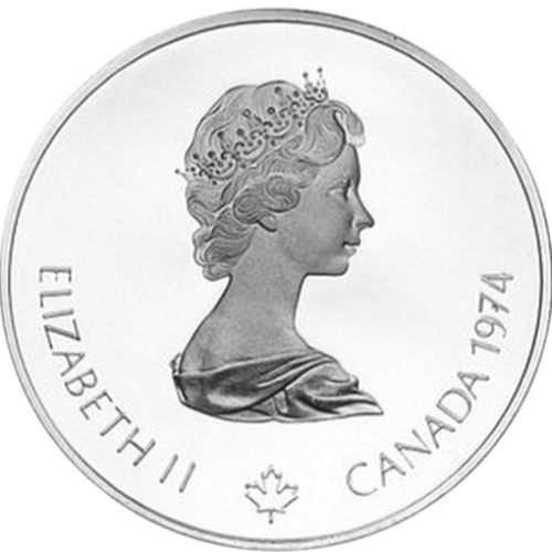 $10 Montreal Olympics Cycling Silver Coin 1974 - MintedMarket