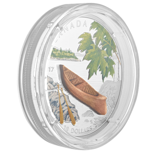 $20 Canoe to Tranquil Times Silver Coin 2017 - MintedMarket