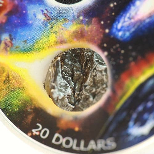 $20 Coloured Silver Coin with Meteorite 2018 - MintedMarket